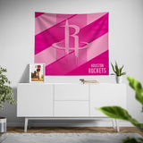 Pixsona Houston Rockets Pink Motion Tapestry