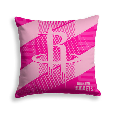 Pixsona Houston Rockets Pink Motion Throw Pillow