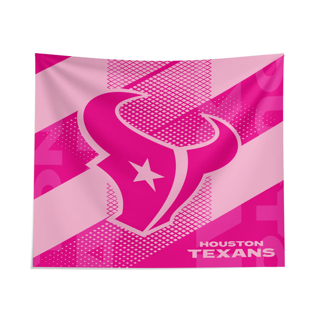 Pixsona Houston Texans Pink Motion Tapestry