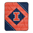 Pixsona Illinois Fighting Illini Boxed Pixel Fleece Blanket