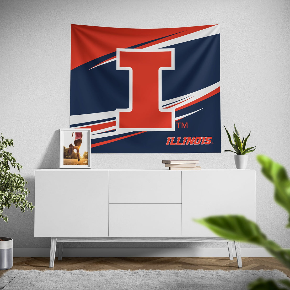 Pixsona Illinois Fighting Illini Velocity Tapestry