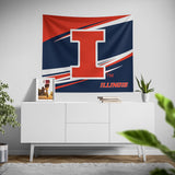 Pixsona Illinois Fighting Illini Velocity Tapestry