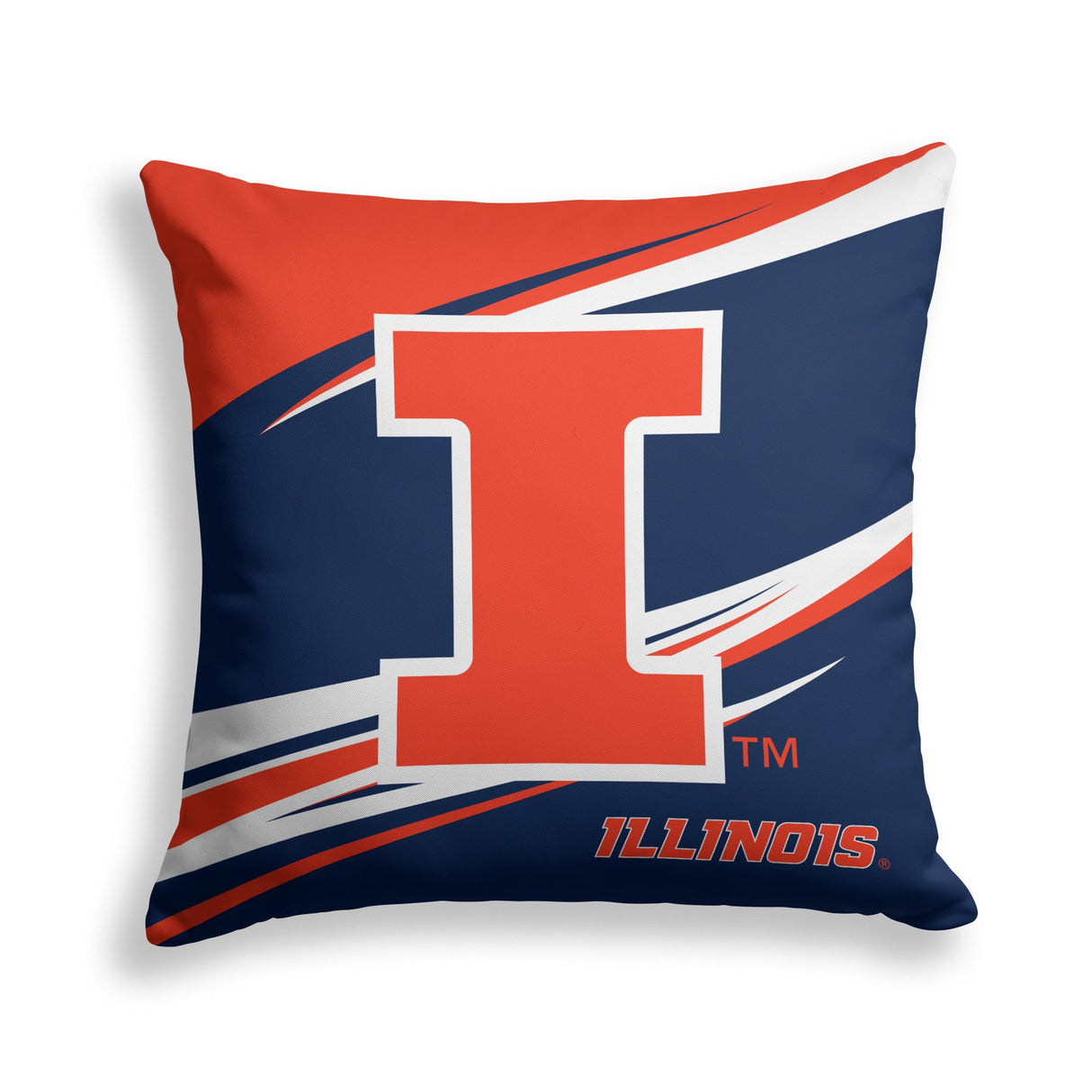 Pixsona Illinois Fighting Illini Velocity Throw Pillow