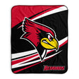 Pixsona Illinois State Redbirds Velocity Pixel Fleece Blanket