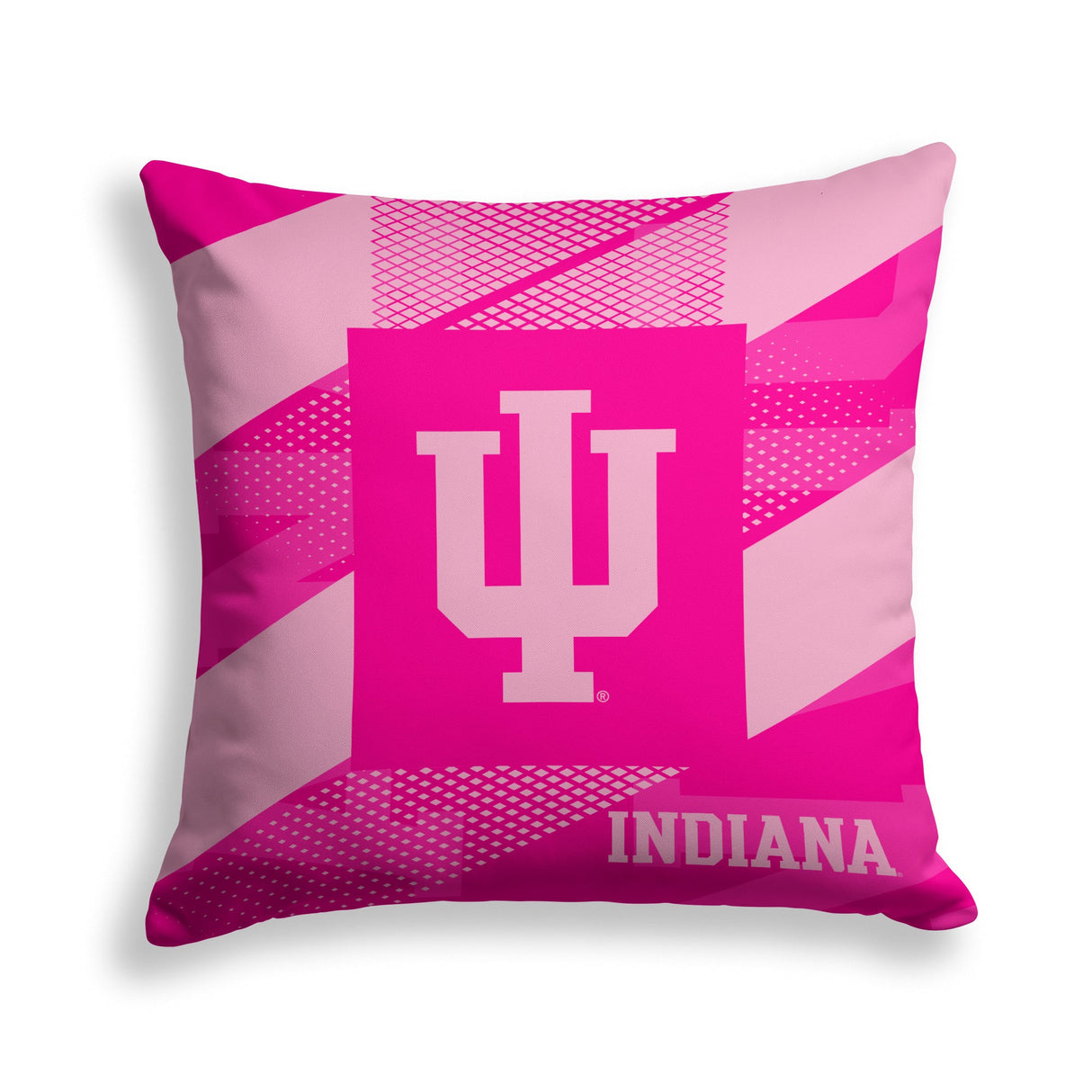 Pixsona Indiana Hoosiers Pink Motion Throw Pillow