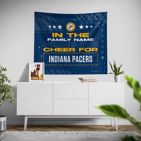 Pixsona Indiana Pacers Cheer Tapestry | Personalized | Custom