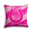 Pixsona Indianapolis Colts Pink Motion Throw Pillow