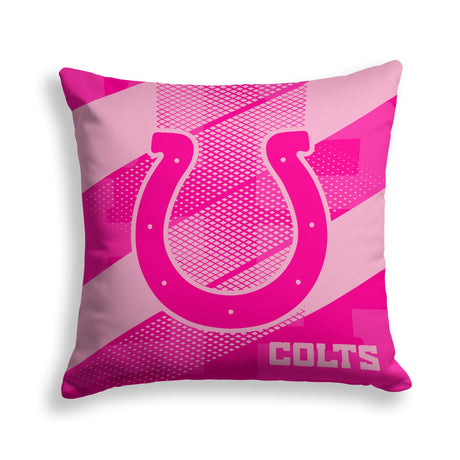 Pixsona Indianapolis Colts Pink Motion Throw Pillow