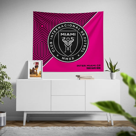 Pixsona Inter Miami CF Pink Implosion Tapestry | Personalized | Custom