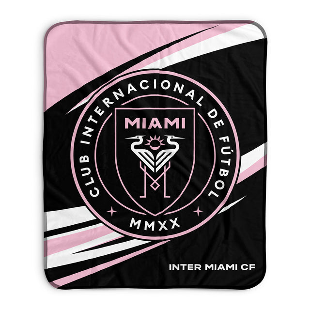 Pixsona Inter Miami CF Velocity Pixel Fleece Blanket