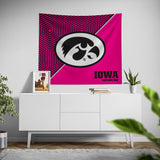 Pixsona Iowa Hawkeyes Pink Implosion Tapestry | Personalized | Custom