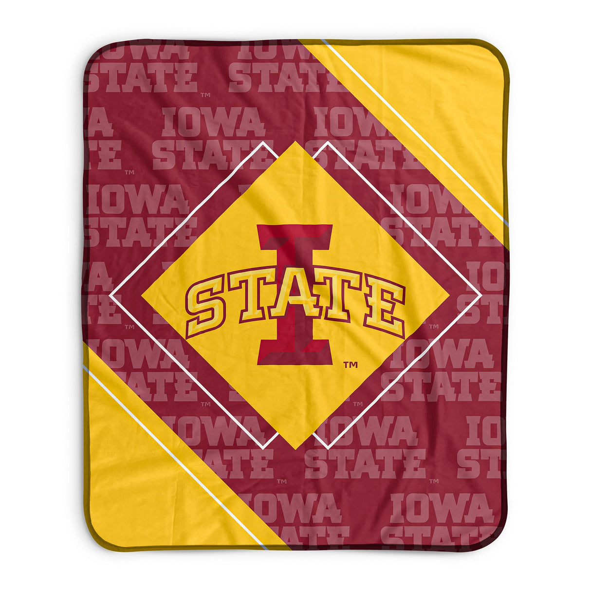 Pixsona Iowa State Cyclones Boxed Pixel Fleece Blanket