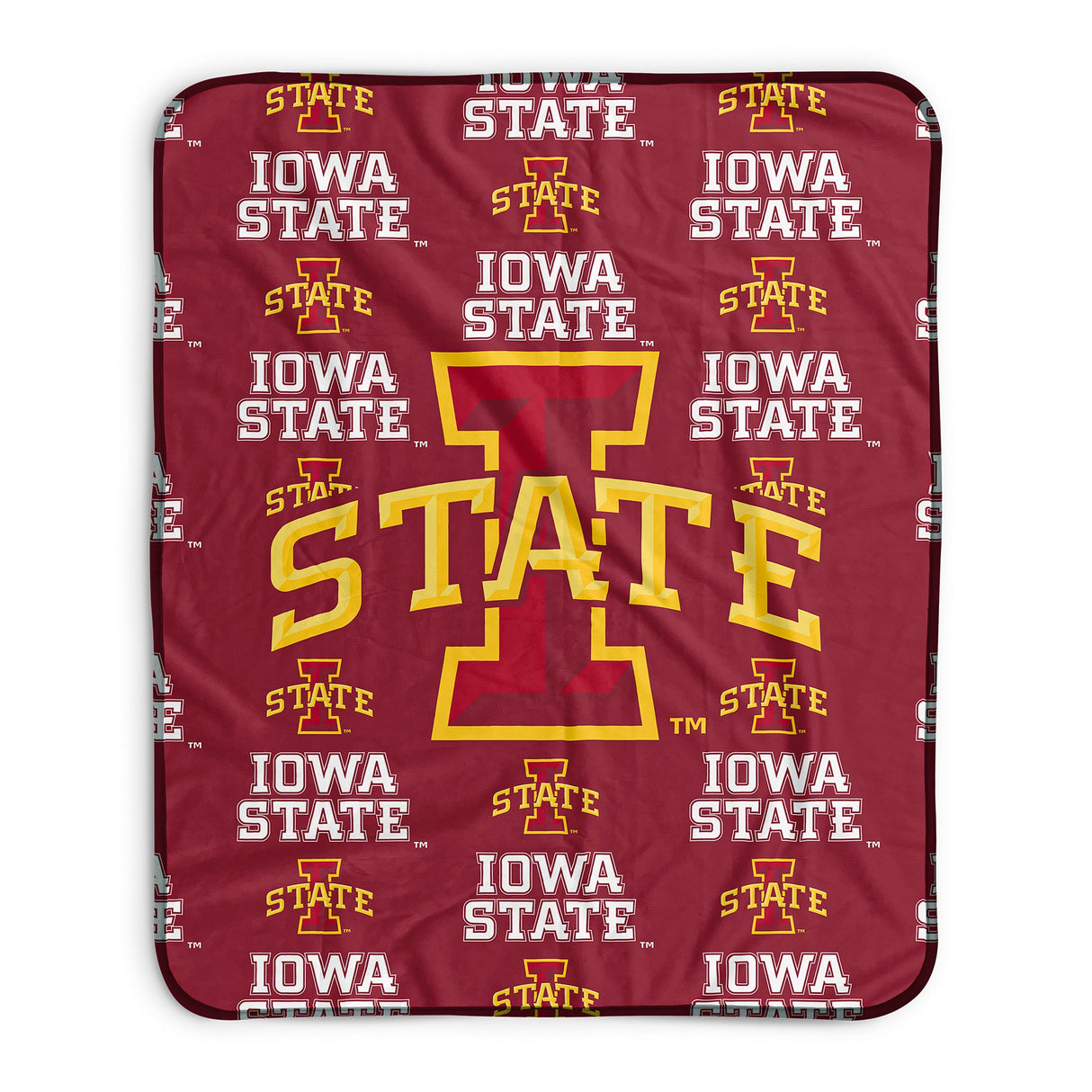 Pixsona Iowa State Cyclones Repeat Pixel Fleece Blanket