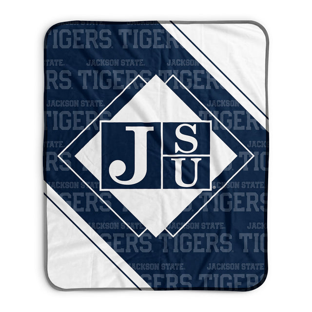 Pixsona Jackson State Tigers Boxed Pixel Fleece Blanket