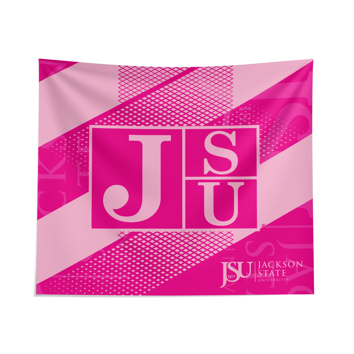 Pixsona Jackson State Tigers Pink Motion Tapestry