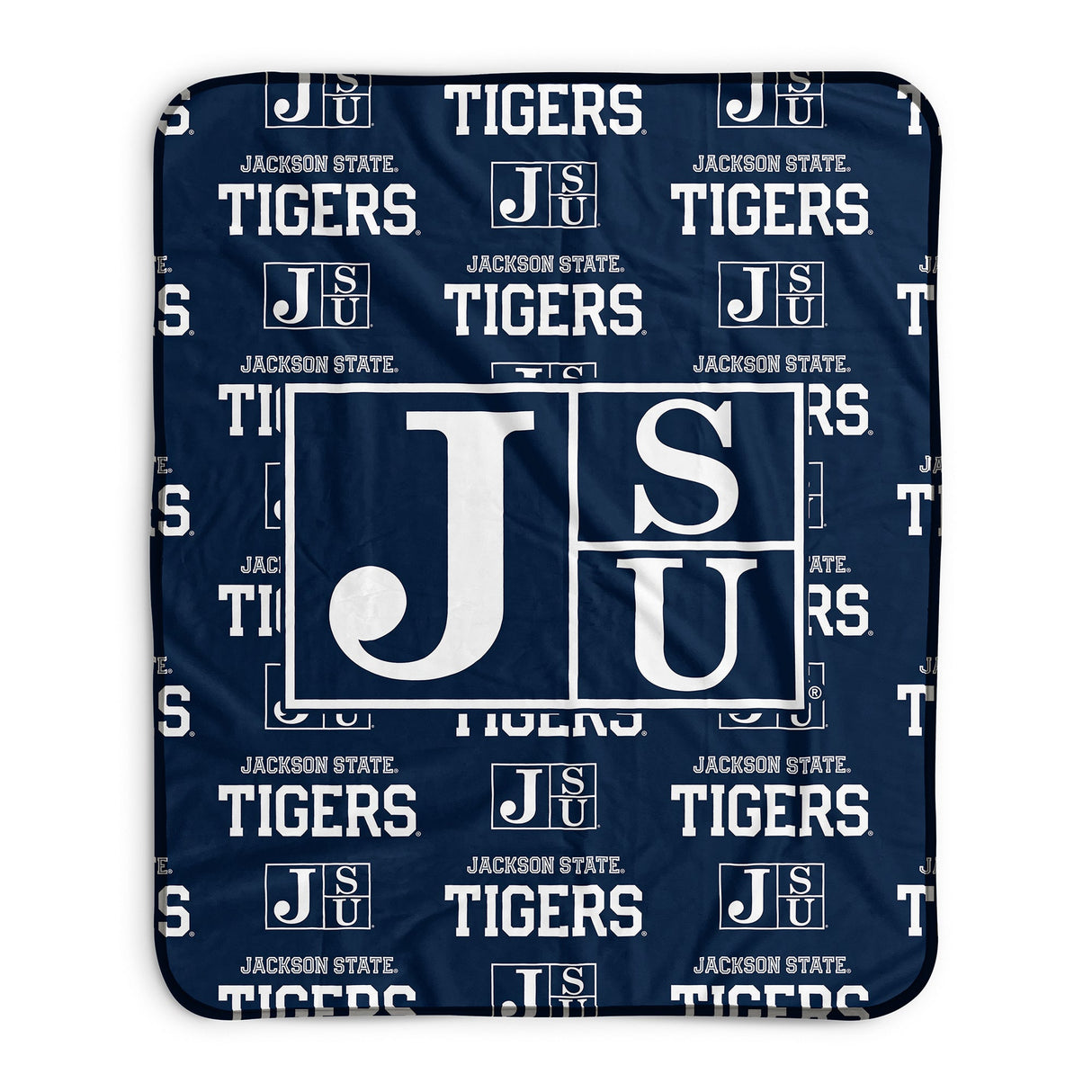 Pixsona Jackson State Tigers Repeat Pixel Fleece Blanket
