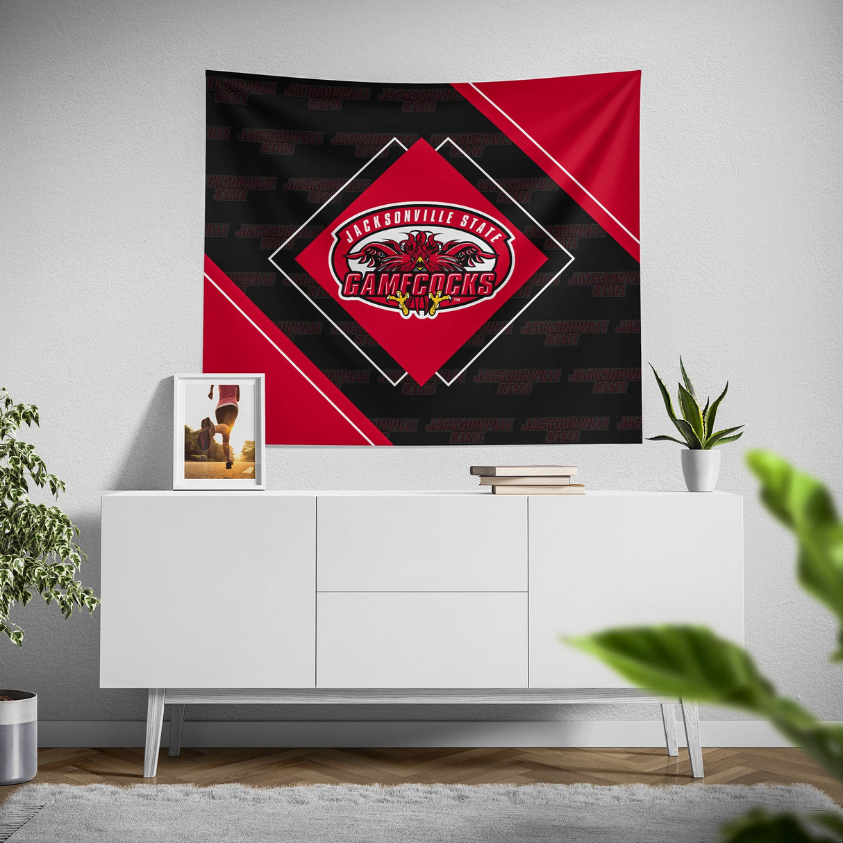 Pixsona Jacksonville State Gamecocks Boxed Tapestry