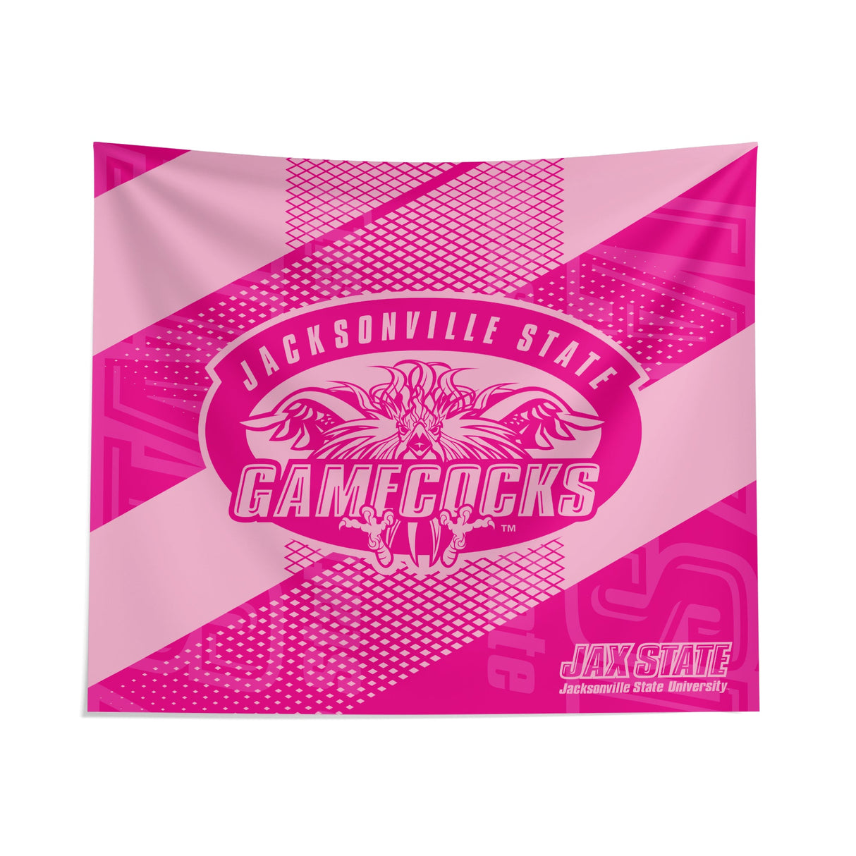 Pixsona Jacksonville State Gamecocks Pink Motion Tapestry