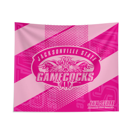 Pixsona Jacksonville State Gamecocks Pink Motion Tapestry