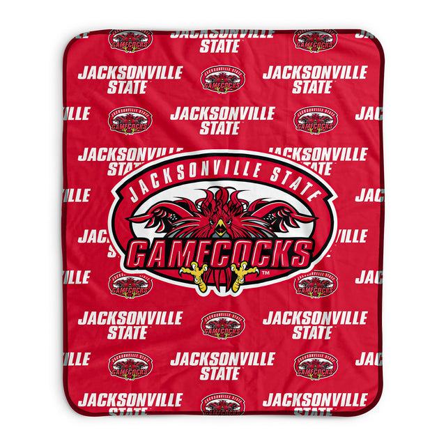 Pixsona Jacksonville State Gamecocks Repeat Pixel Fleece Blanket