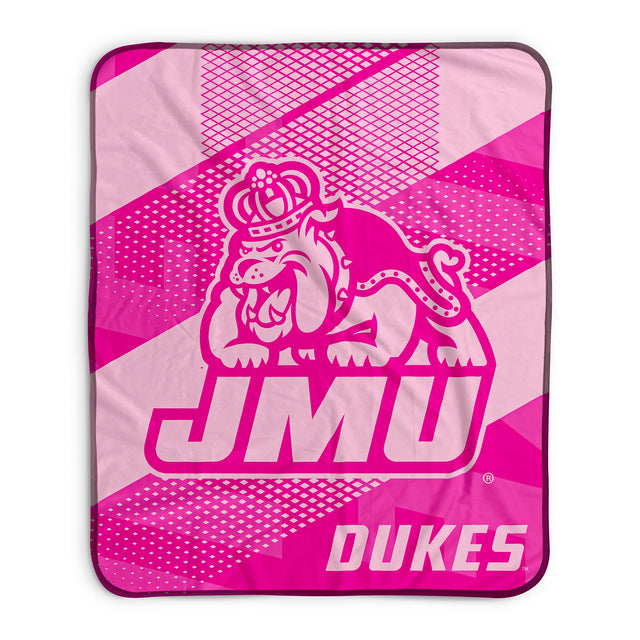 Pixsona James Madison Dukes Pink Motion Pixel Fleece Blanket