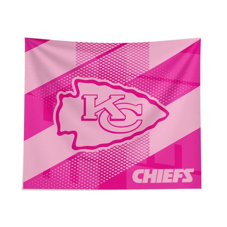 Pixsona Kansas City Chiefs Pink Motion Tapestry