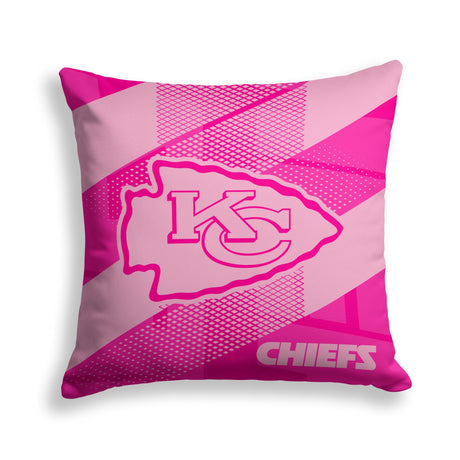 Pixsona Kansas City Chiefs Pink Motion Throw Pillow