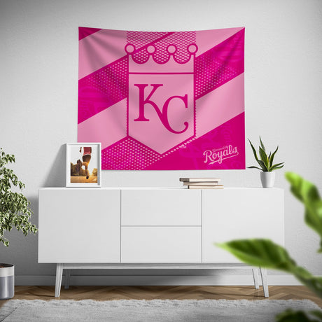 Pixsona Kansas City Royals Pink Motion Tapestry