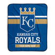 Pixsona Kansas City Royals Stripes Pixel Fleece Blanket | Personalized | Custom