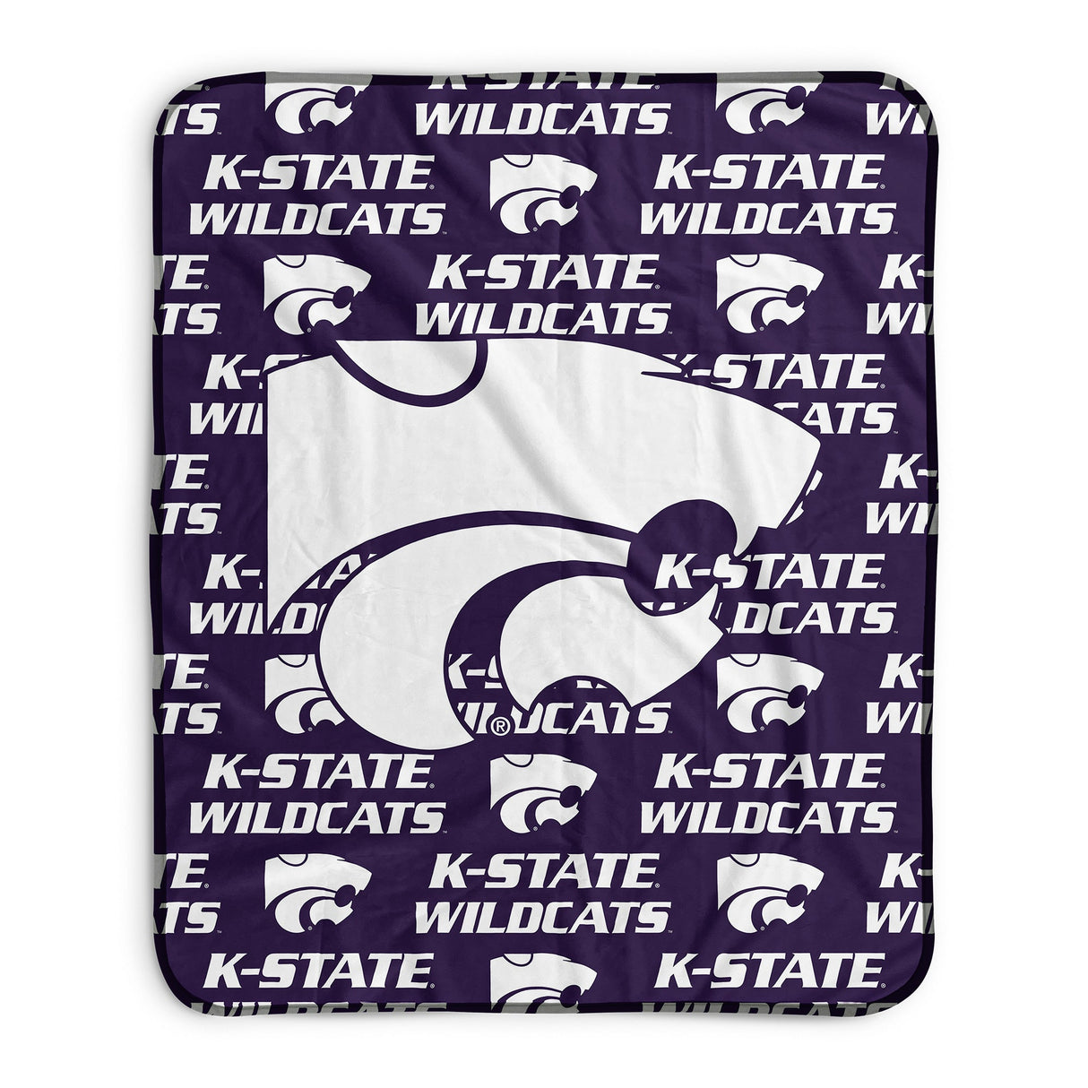 Pixsona Kansas State Wildcats Repeat Pixel Fleece Blanket