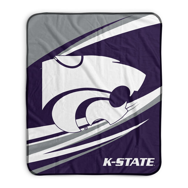 Pixsona Kansas State Wildcats Velocity Pixel Fleece Blanket