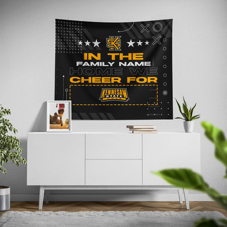 Pixsona Kennesaw State Owls Cheer Tapestry | Personalized | Custom