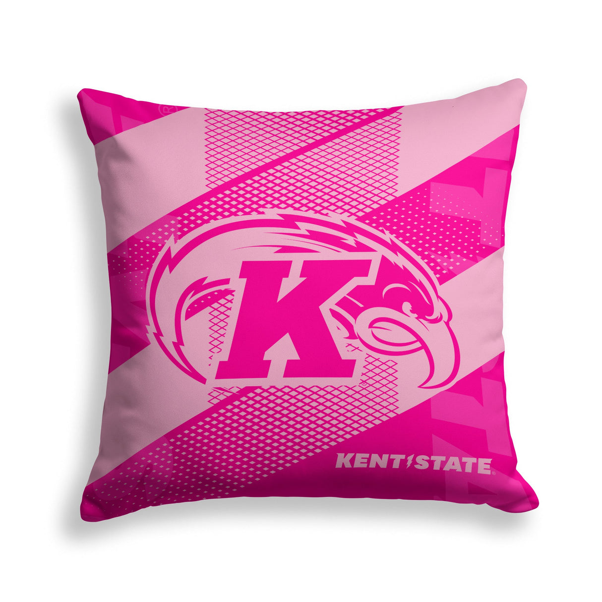 Pixsona Kent State Golden Flashes Pink Motion Throw Pillow