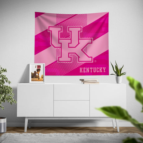 Pixsona Kentucky Wildcats Pink Motion Tapestry