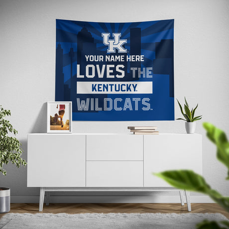 Pixsona Kentucky Wildcats Skyline Tapestry | Personalized | Custom