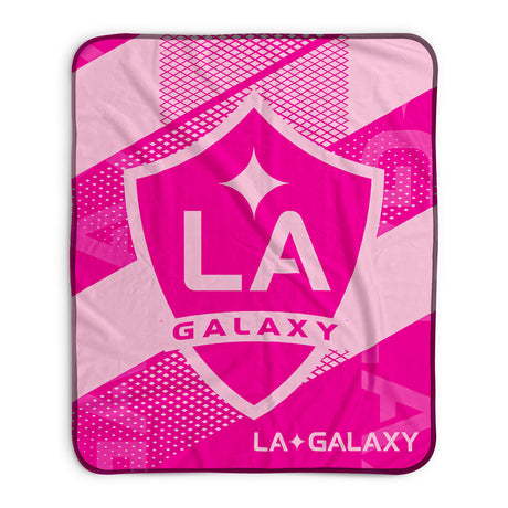 Pixsona LA Galaxy Pink Motion Pixel Fleece Blanket