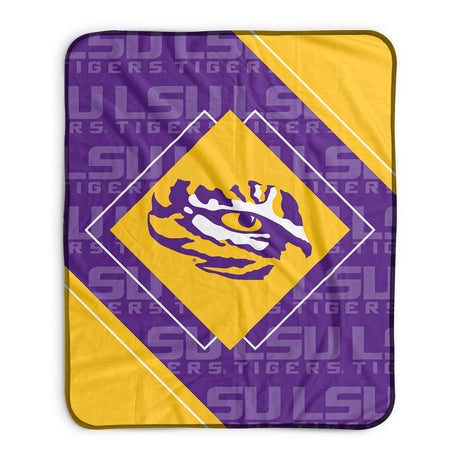 Pixsona LSU Tigers Boxed Pixel Fleece Blanket