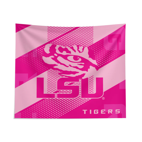 Pixsona LSU Tigers Pink Motion Tapestry