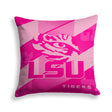 Pixsona LSU Tigers Pink Motion Throw Pillow