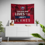 Pixsona Liberty Flames Skyline Tapestry | Personalized | Custom