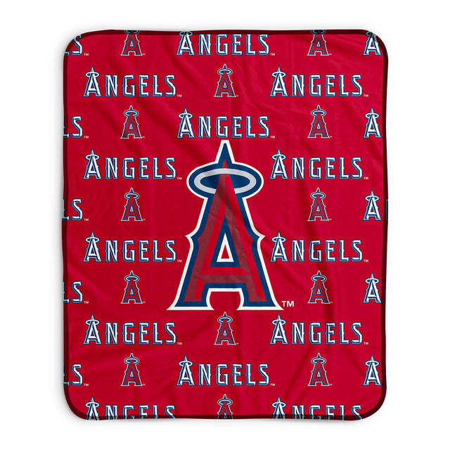Pixsona Los Angeles Angels Repeat Pixel Fleece Blanket