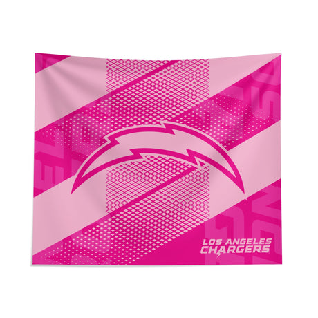 Pixsona Los Angeles Chargers Pink Motion Tapestry