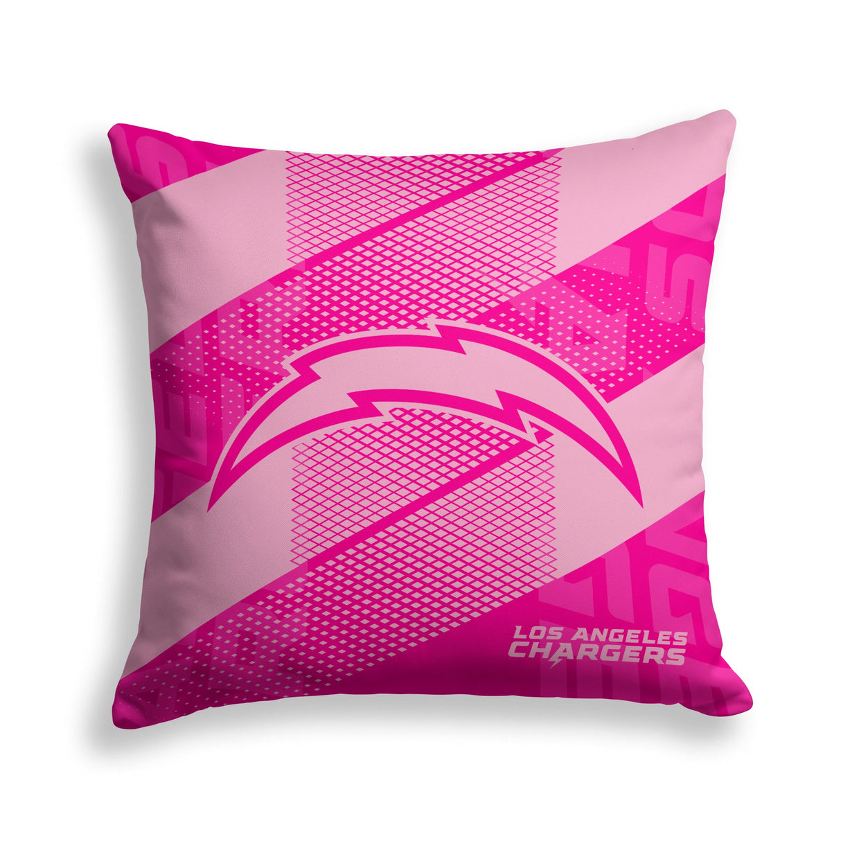 Pixsona Los Angeles Chargers Pink Motion Throw Pillow