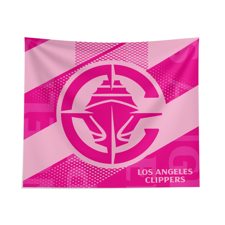 Pixsona Los Angeles Clippers Pink Motion Tapestry