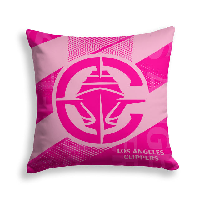 Pixsona Los Angeles Clippers Pink Motion Throw Pillow