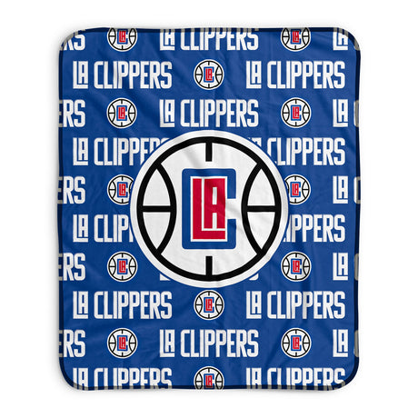 Pixsona Los Angeles Clippers Repeat Pixel Fleece Blanket