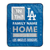 Pixsona Los Angeles Dodgers Cheer Pixel Fleece Blanket | Personalized | Custom