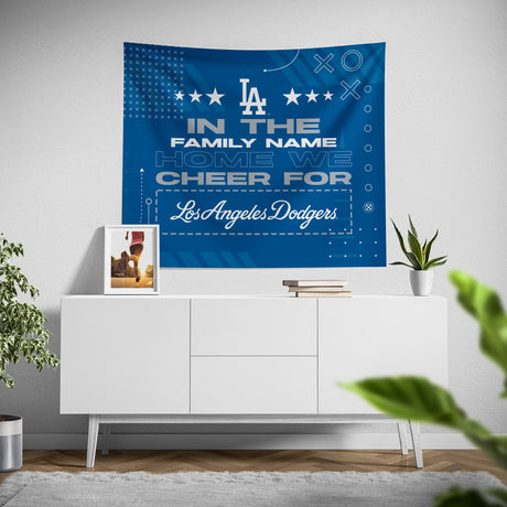Pixsona Los Angeles Dodgers Cheer Tapestry | Personalized | Custom