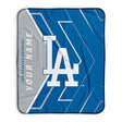 Pixsona Los Angeles Dodgers Glow Pixel Fleece Blanket | Personalized | Custom