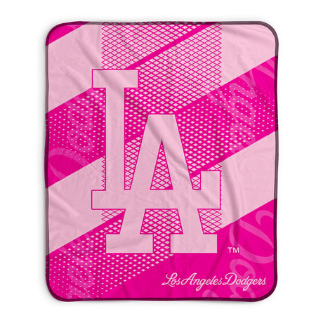 Pixsona Los Angeles Dodgers Pink Motion Pixel Fleece Blanket